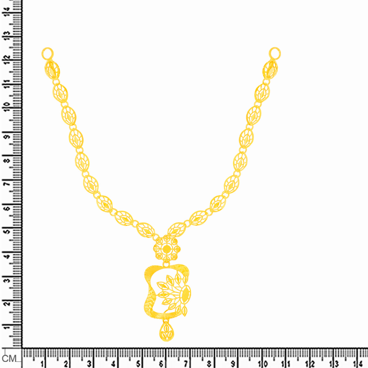 Golden Evergreen Necklace Set