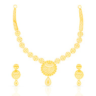 Circle of Light Gold Necklace Set