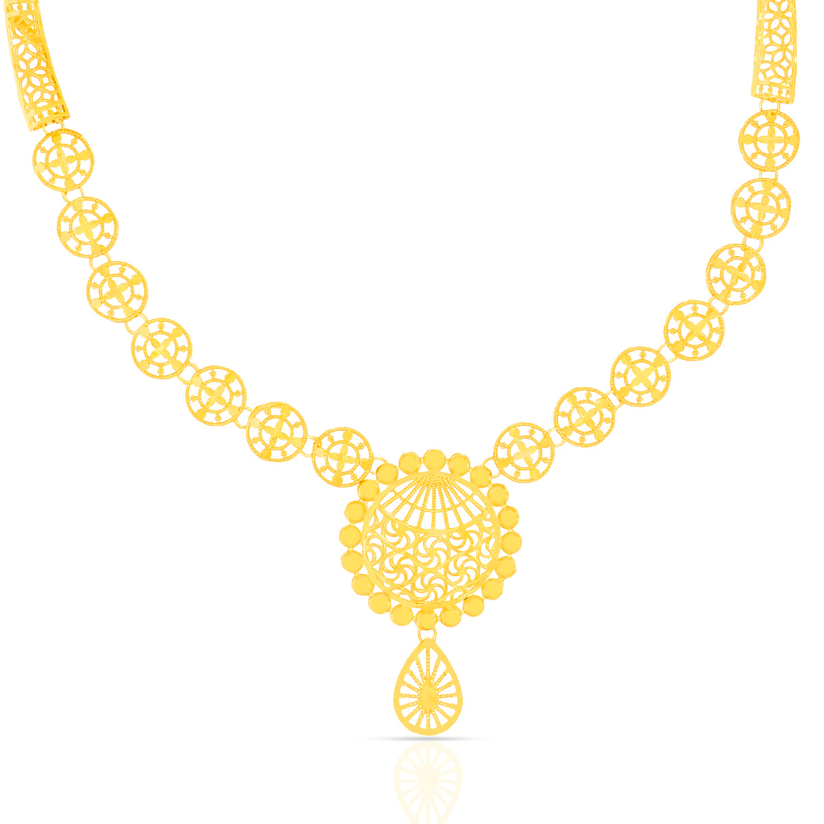 Circle of Light Gold Necklace Set