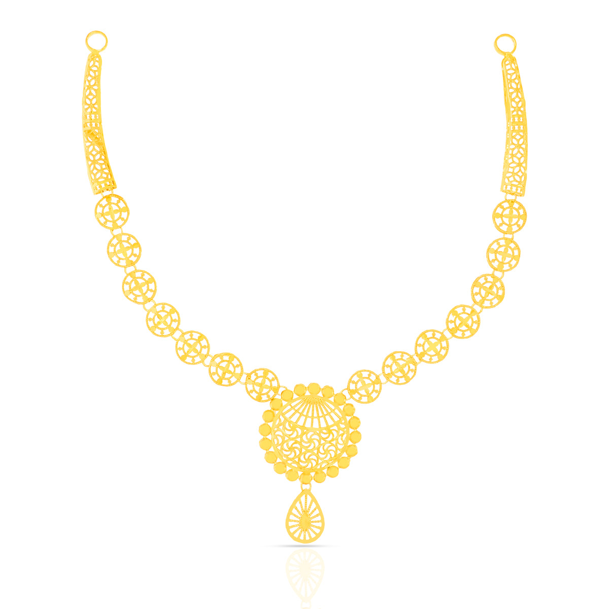 Circle of Light Gold Necklace Set
