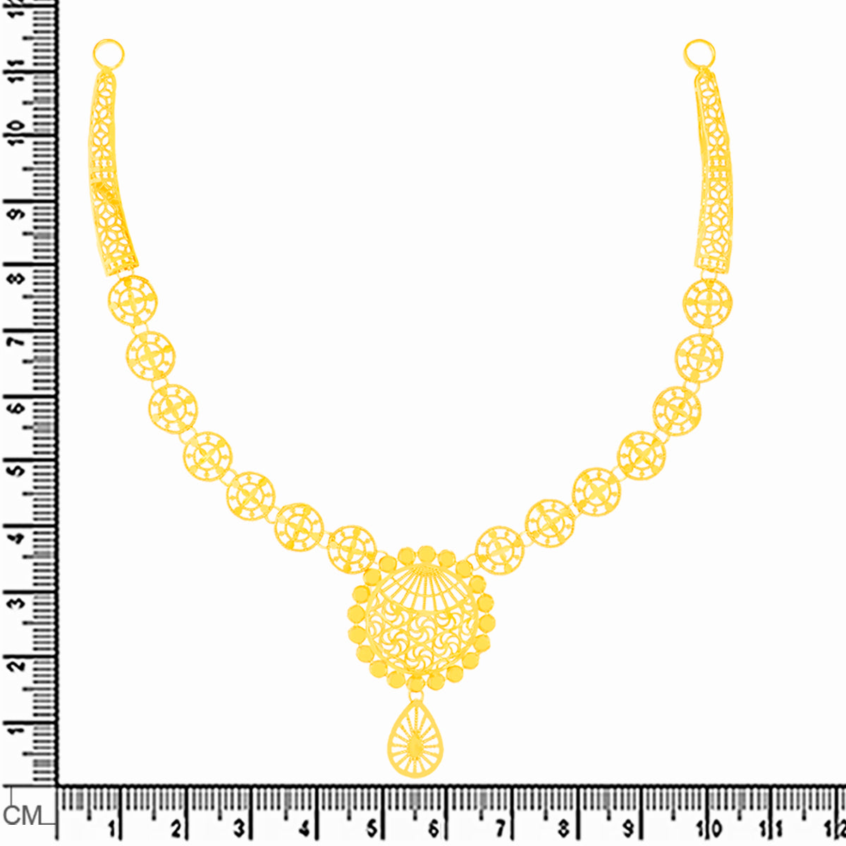 Circle of Light Gold Necklace Set