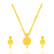 Glowing Elegance Gold Necklace Set