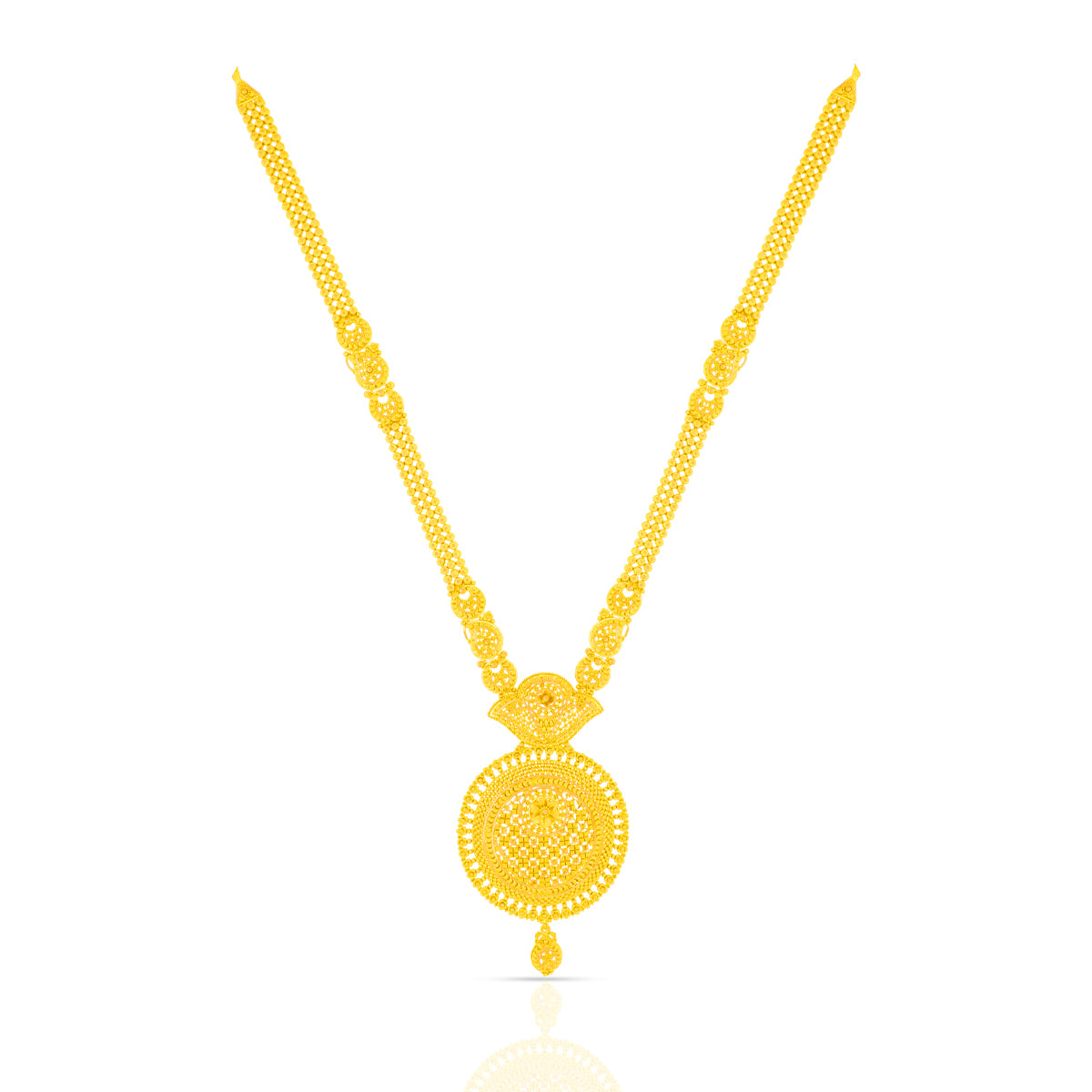 Glowing Elegance Gold Necklace Set