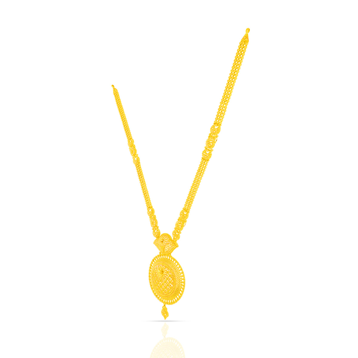 Glowing Elegance Gold Necklace Set