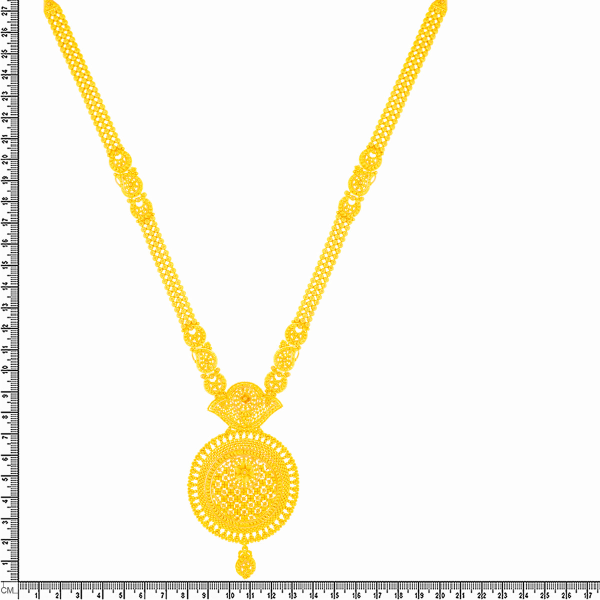 Glowing Elegance Gold Necklace Set