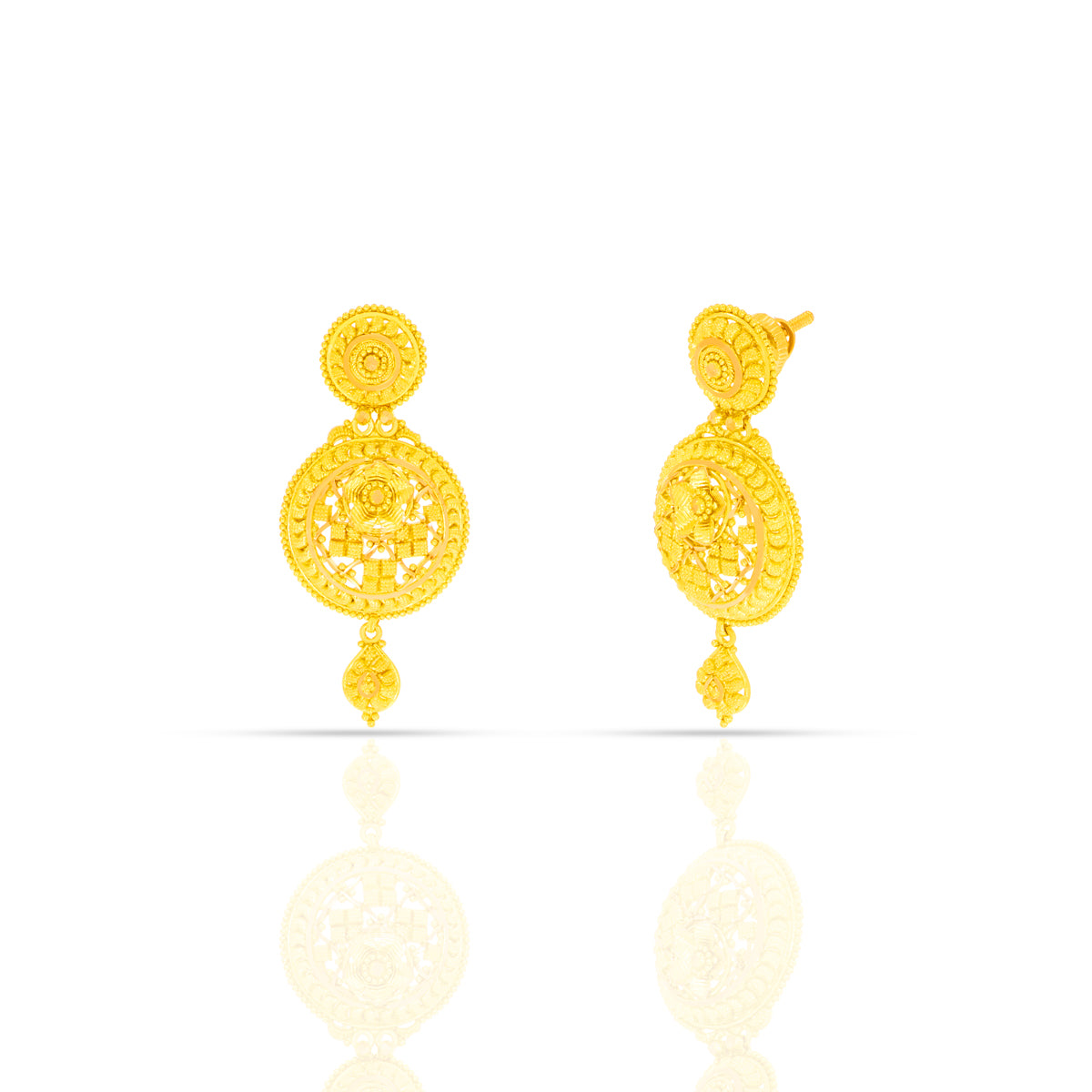 Glowing Elegance Gold Necklace Set