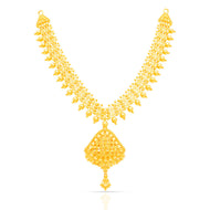 Classic Triad Elegance Gold Short Necklace