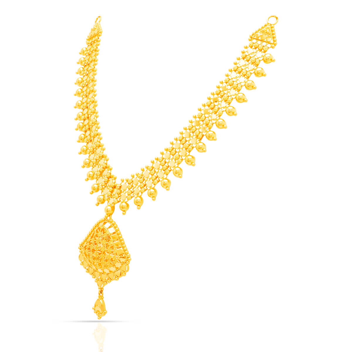 Classic Triad Elegance Gold Short Necklace