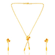 Blossom Charm Gold Short Necklace