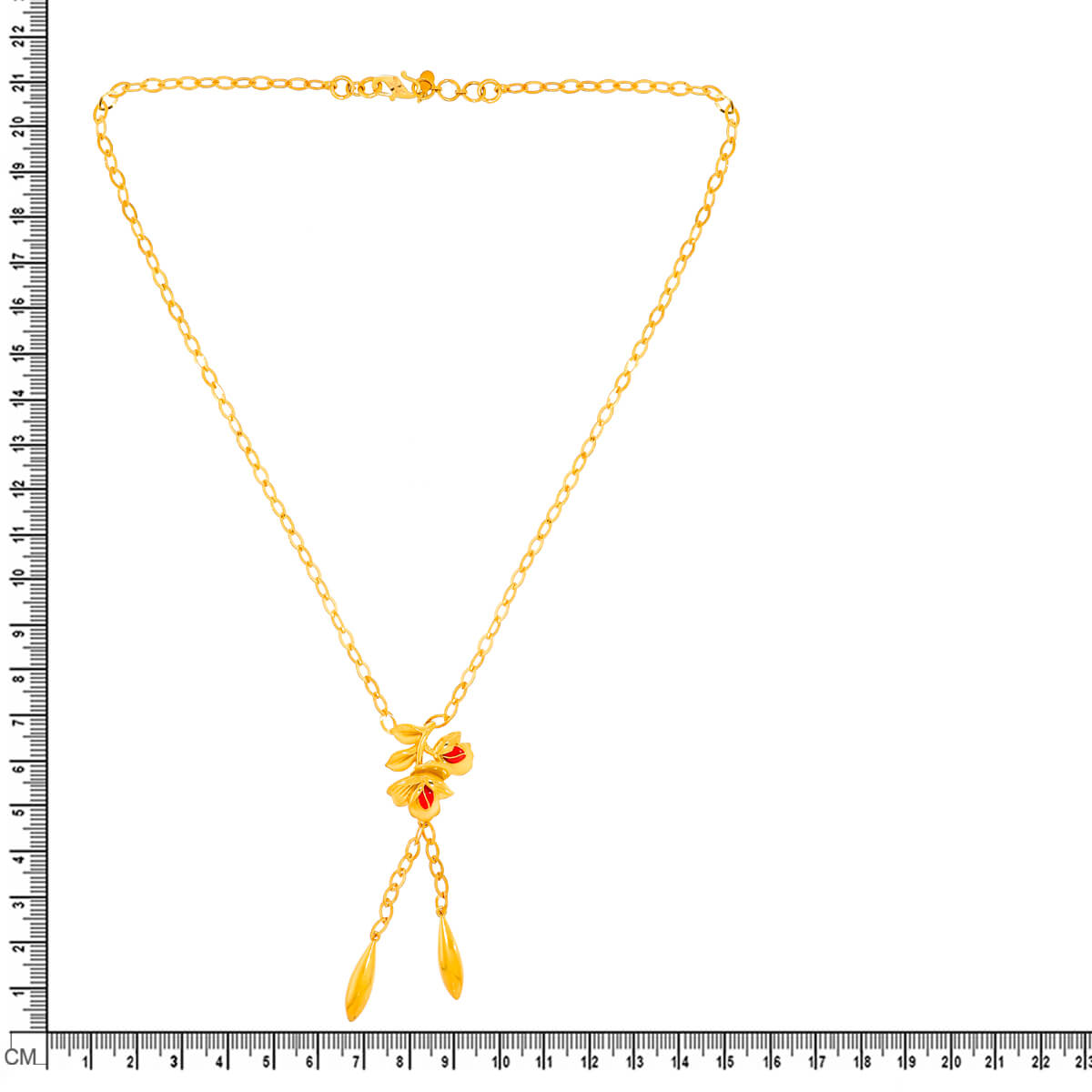 Blossom Charm Gold Short Necklace