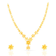 Exclusive Floral Charm Gold Short Necklace