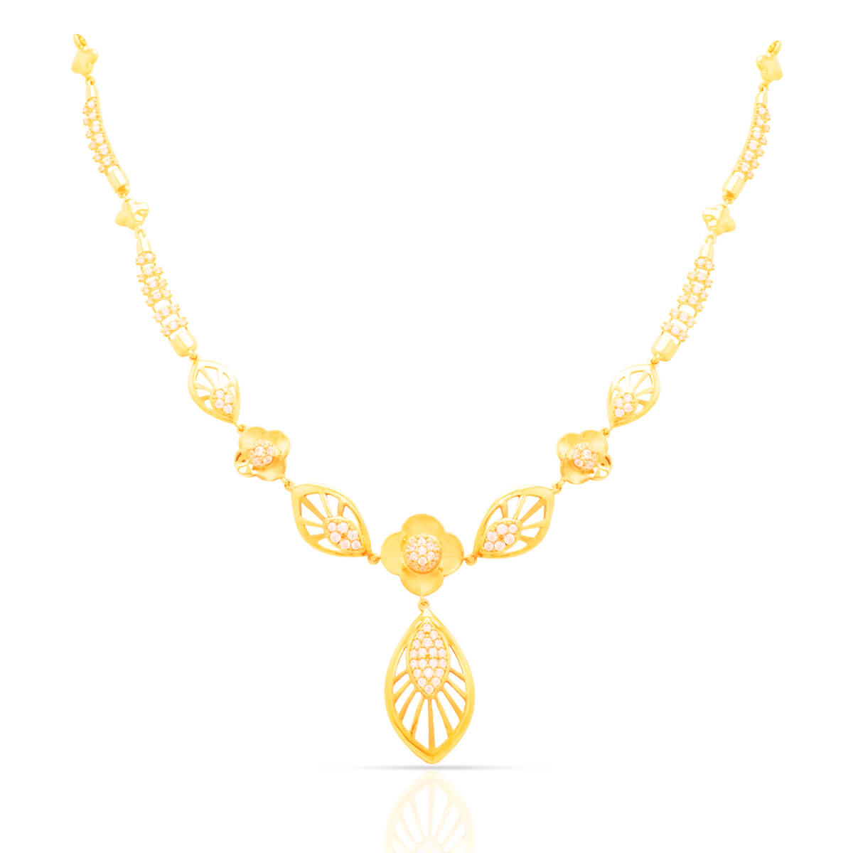 Refined Glow Gold Short Necklace