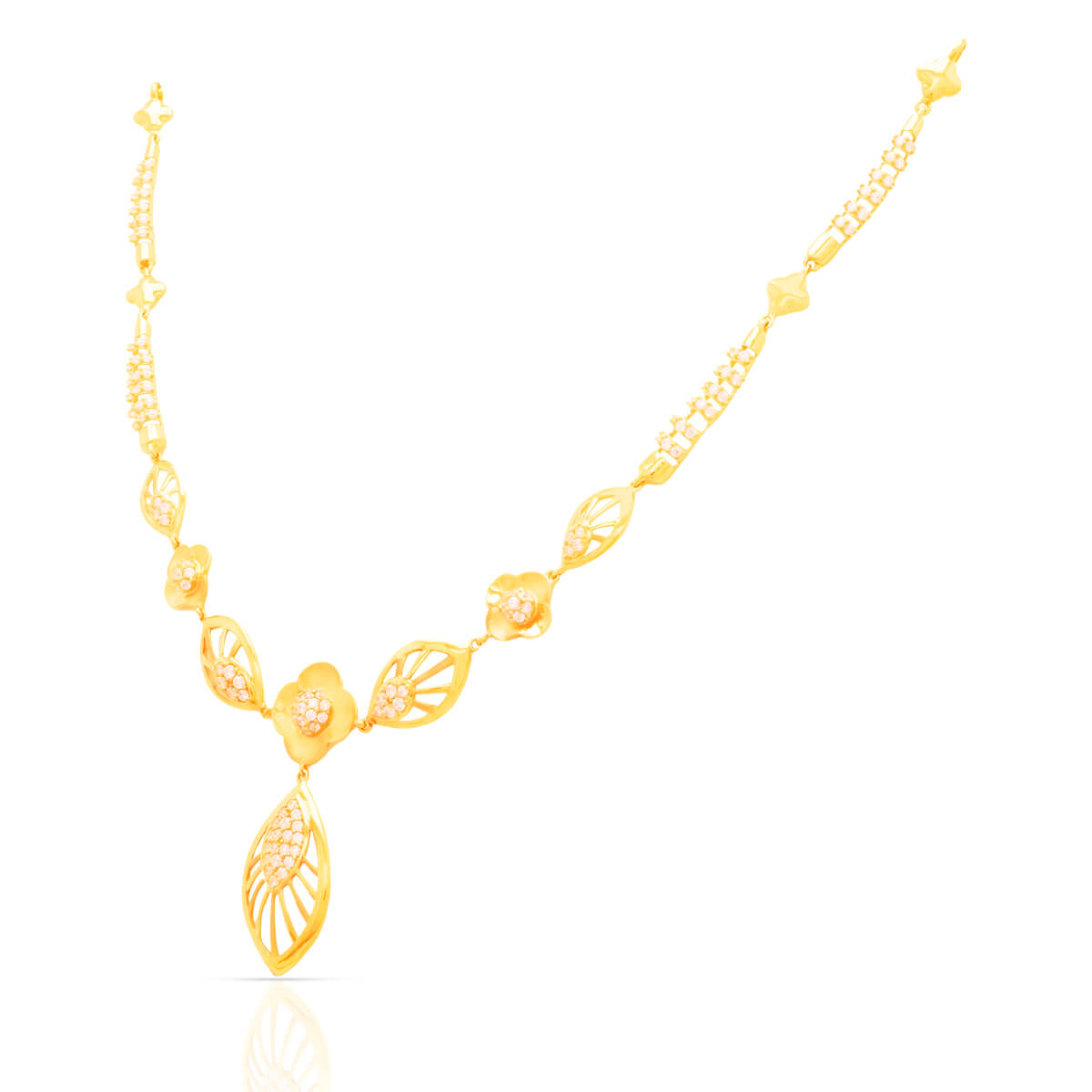 Refined Glow Gold Short Necklace