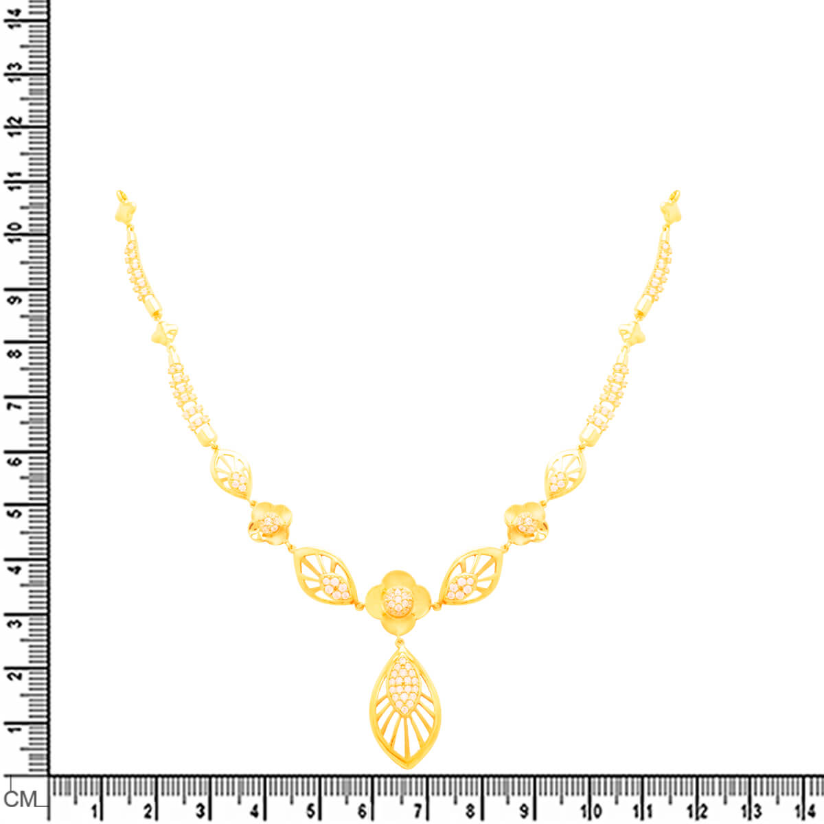 Refined Glow Gold Short Necklace