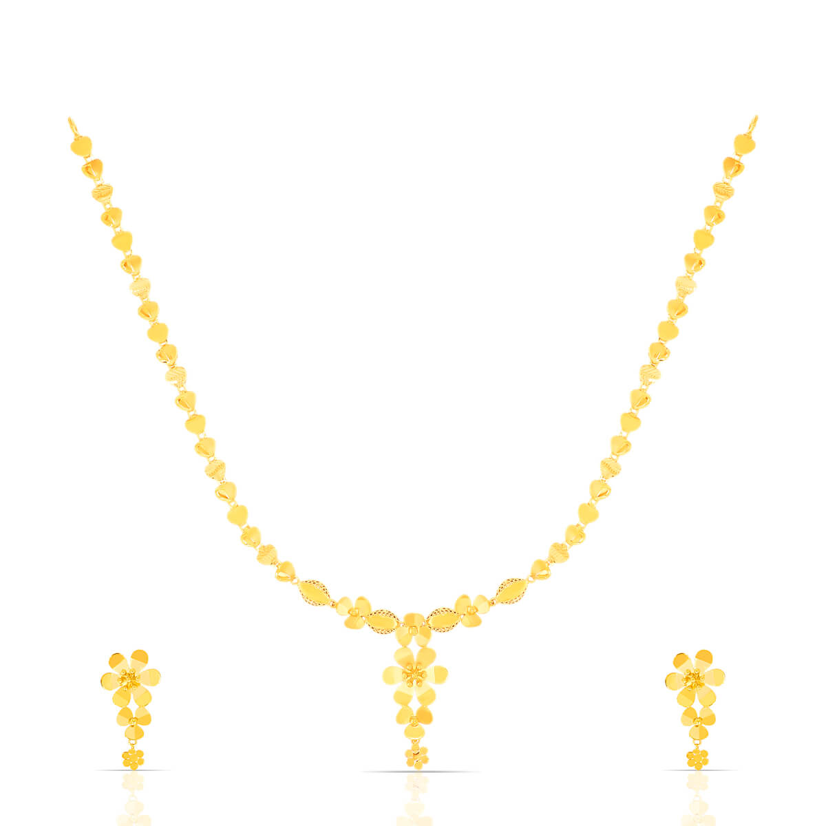 Gold Short Necklace with Minimalist Charm