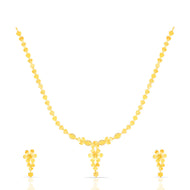 Gold Short Necklace with Minimalist Charm