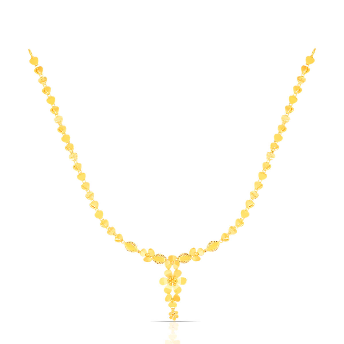 Gold Short Necklace with Minimalist Charm