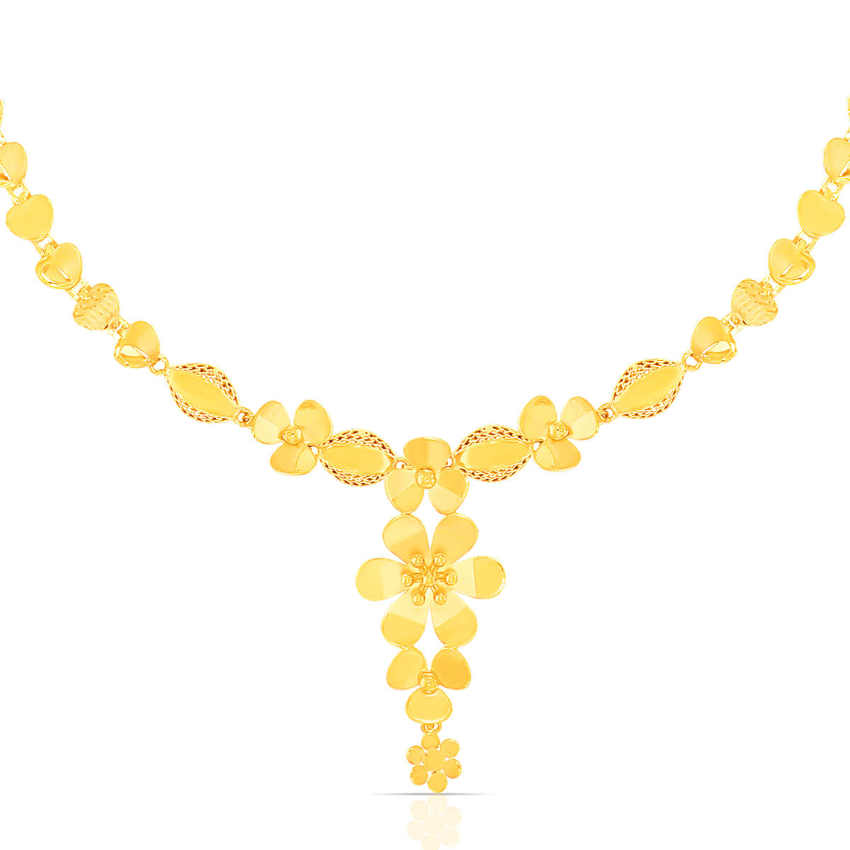 Gold Short Necklace with Minimalist Charm
