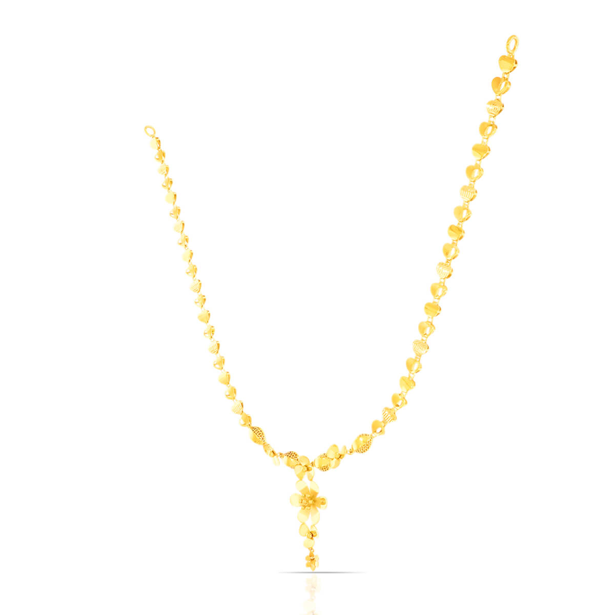 Gold Short Necklace with Minimalist Charm