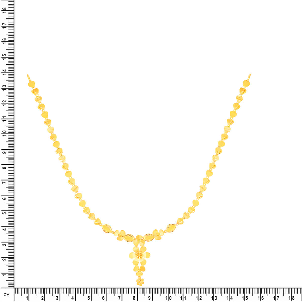 Gold Short Necklace with Minimalist Charm