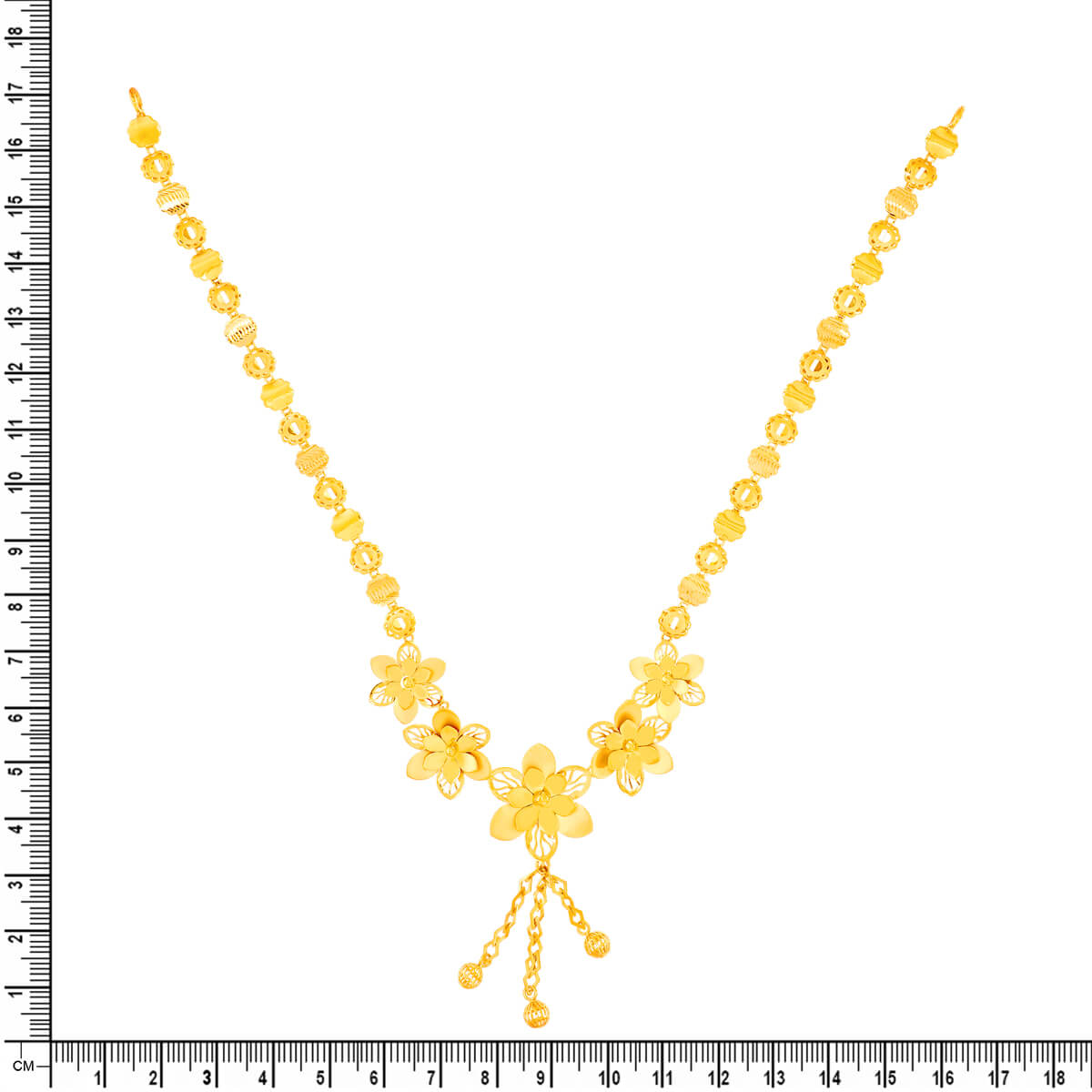 Starry Blossom Gold Short Necklace