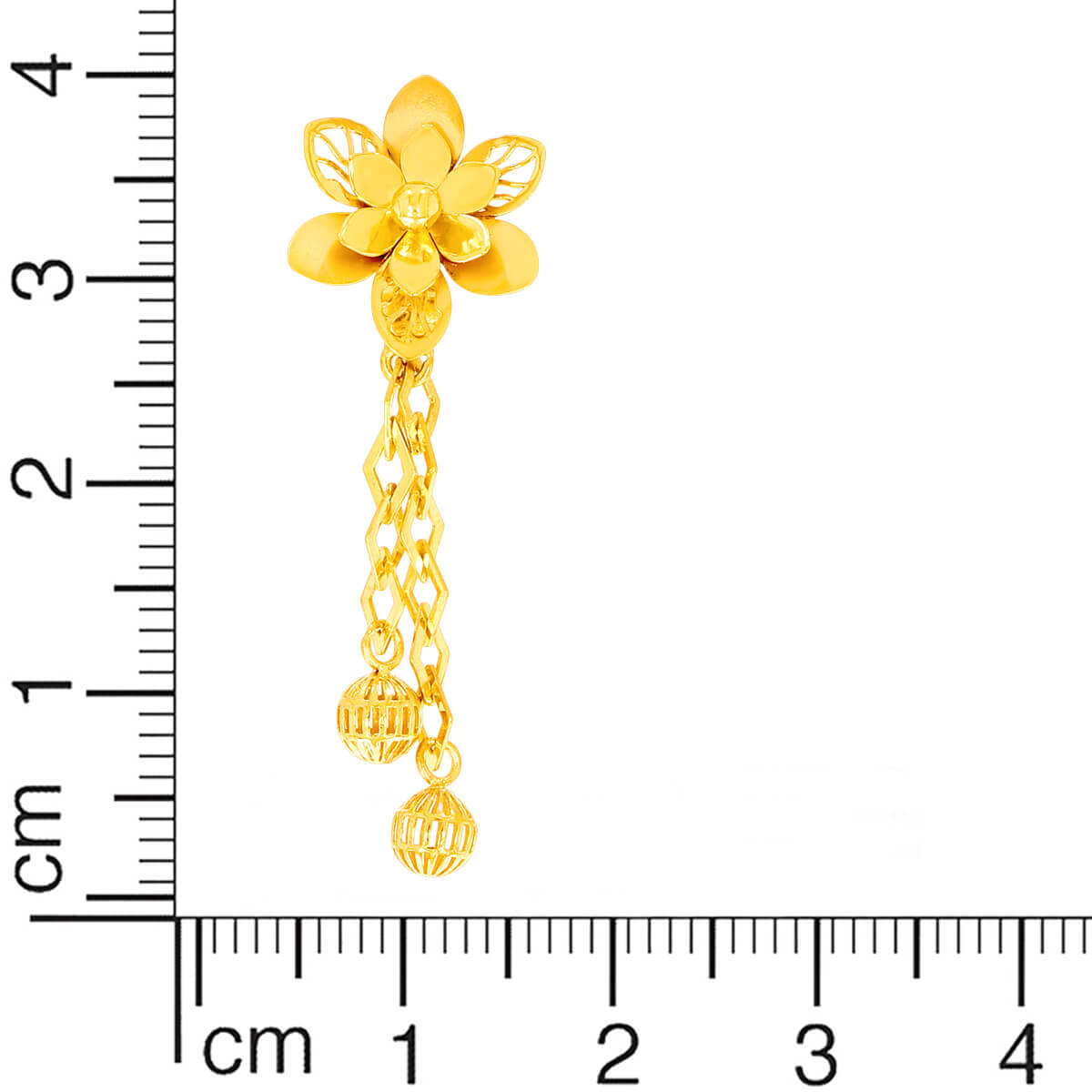 Starry Blossom Gold Short Necklace