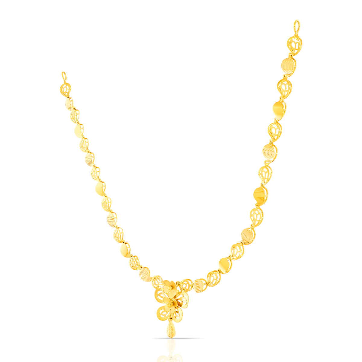 Glorious Blossom Gold Short Necklace