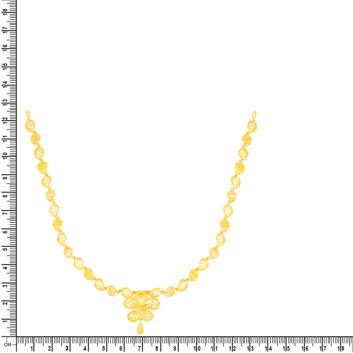 Glorious Blossom Gold Short Necklace