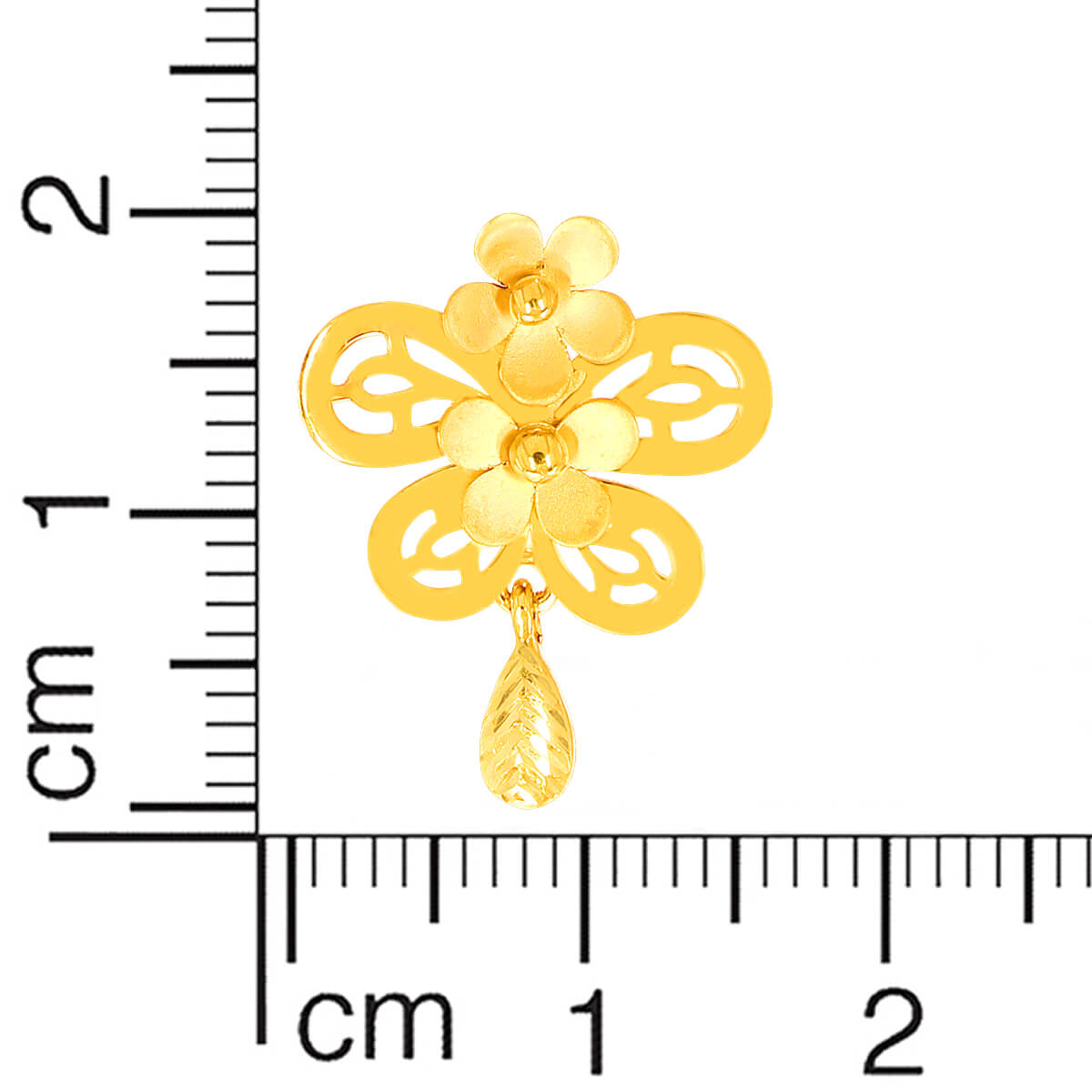 Glorious Blossom Gold Short Necklace