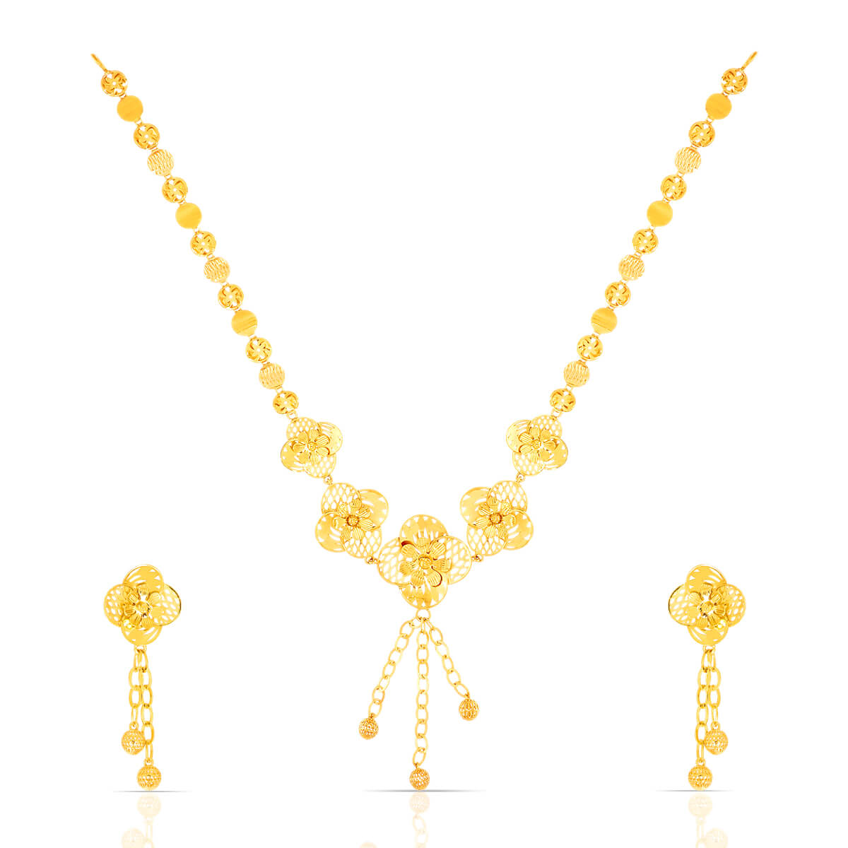 Gorgeous Bloom Gold Short Necklace