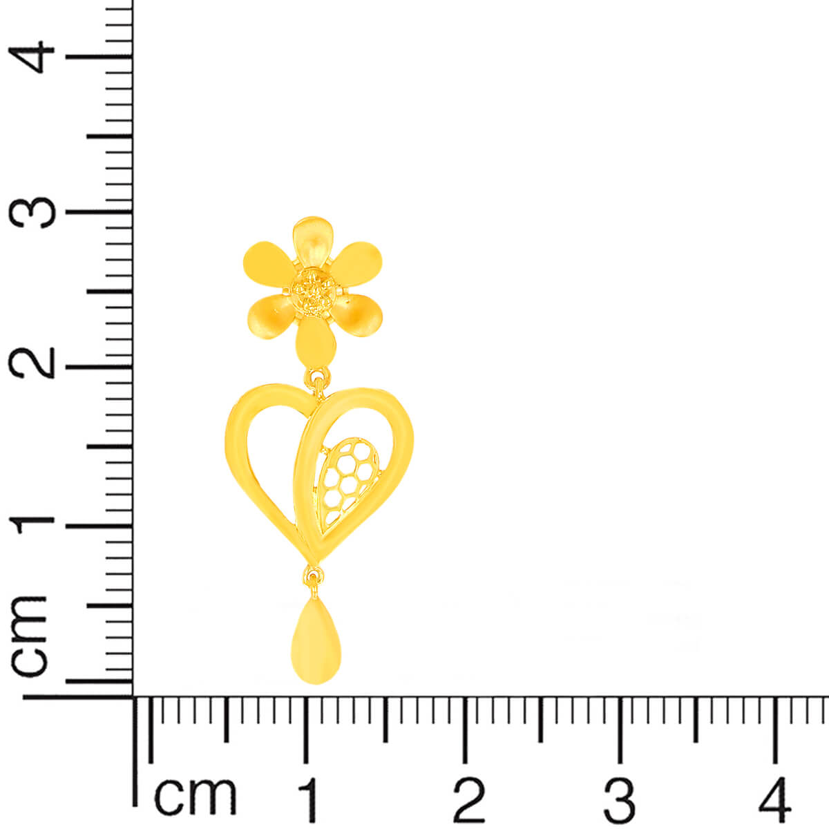 Glamorous Flora Gold Short Necklace