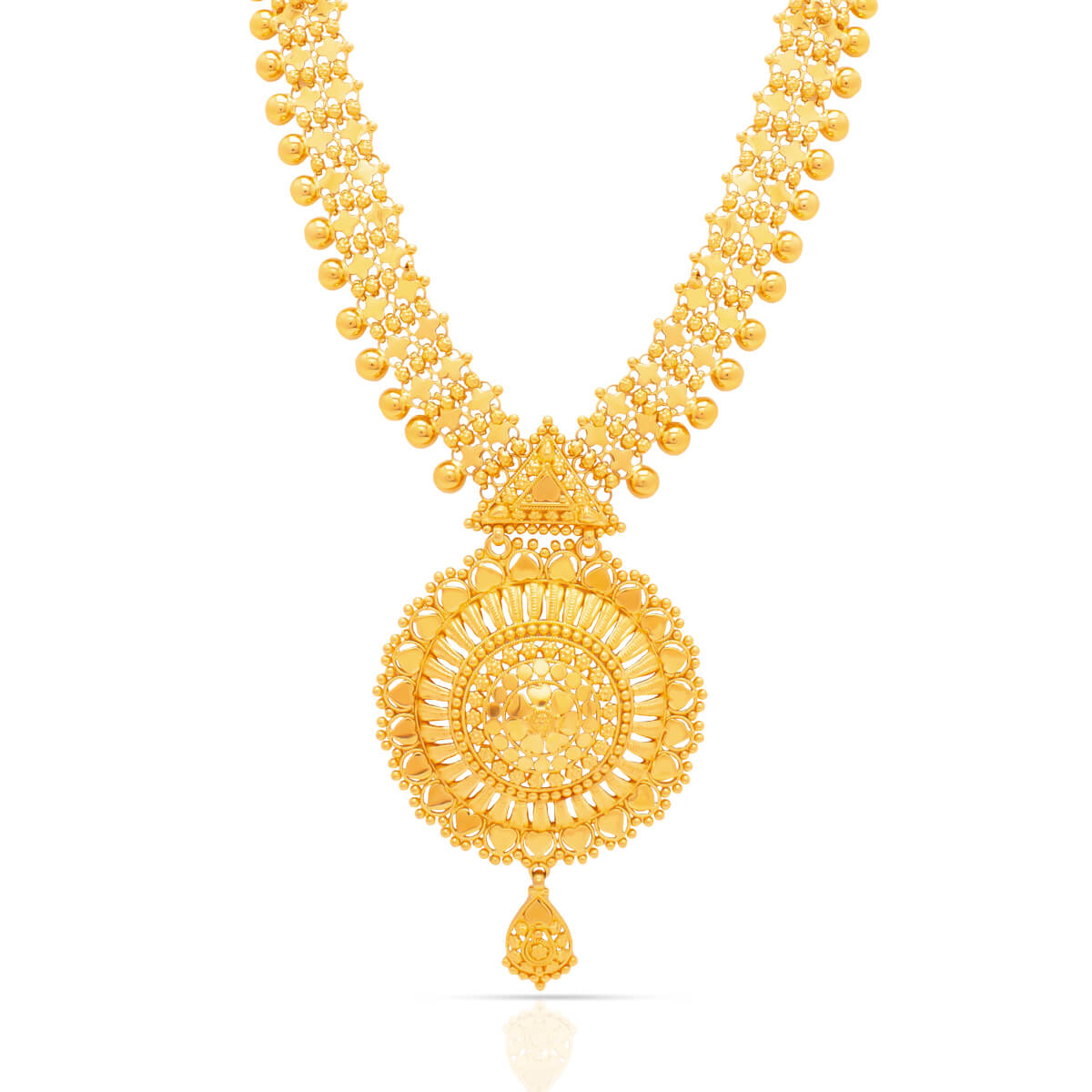 Long Gold Necklace with Classic Gleam