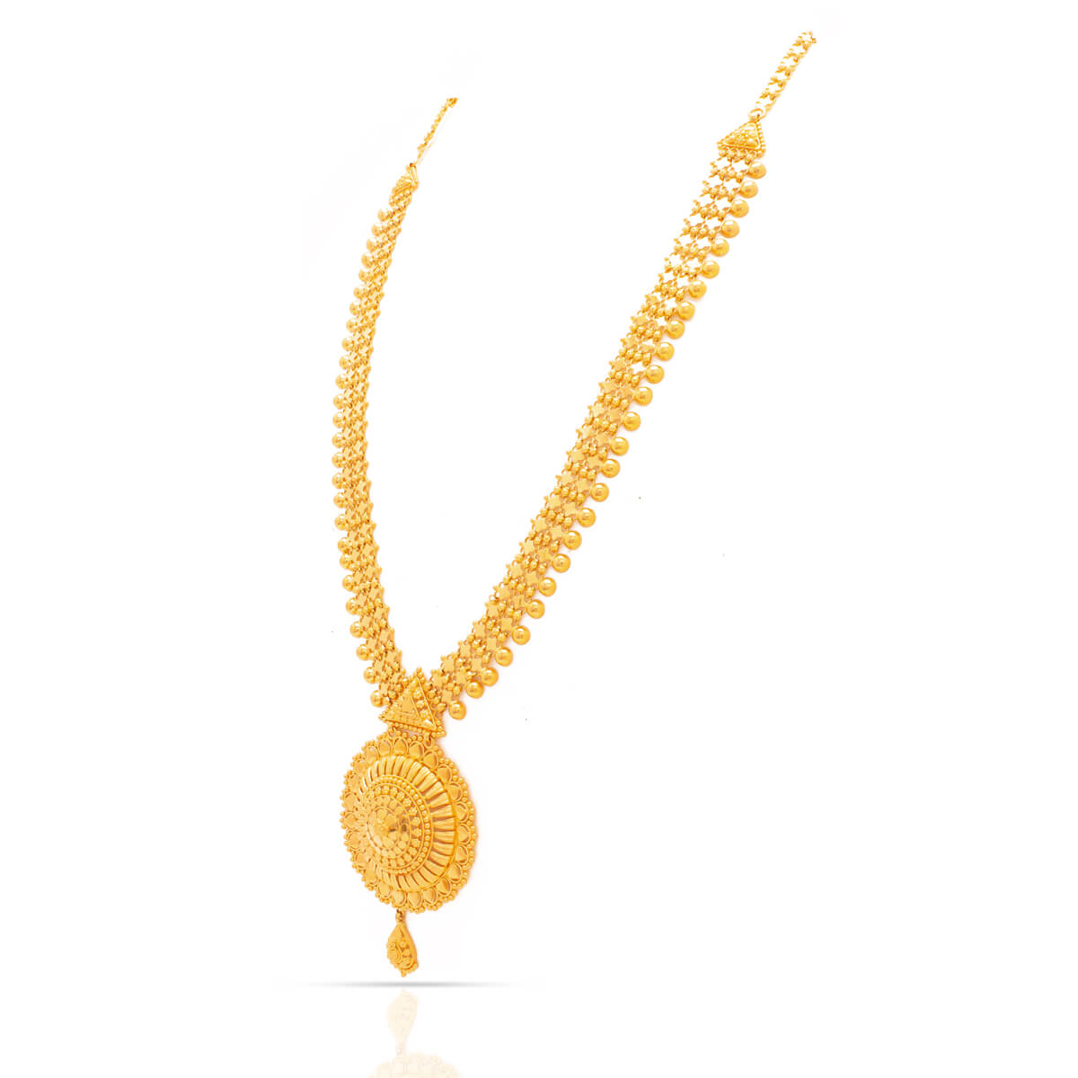 Long Gold Necklace with Classic Gleam