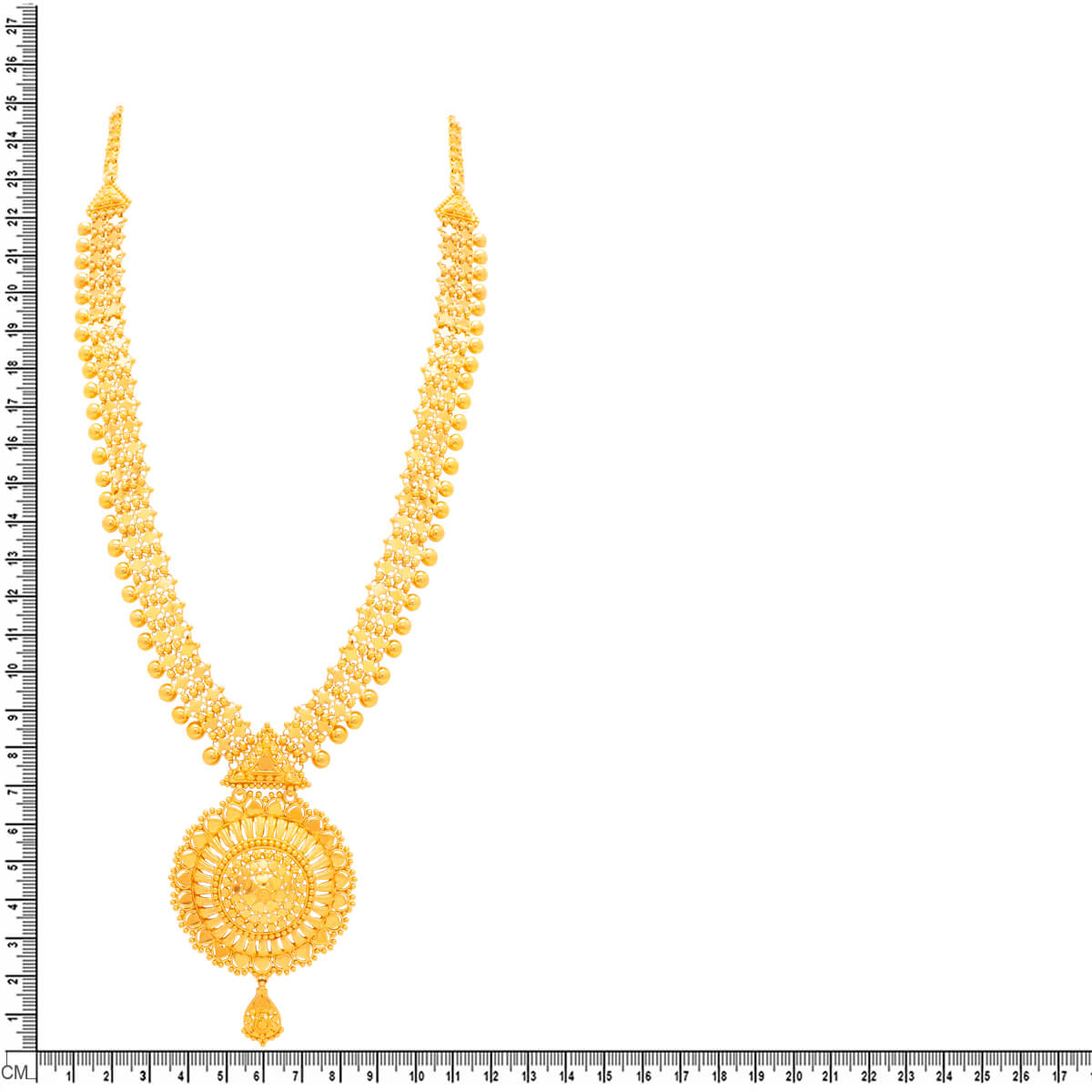 Long Gold Necklace with Classic Gleam