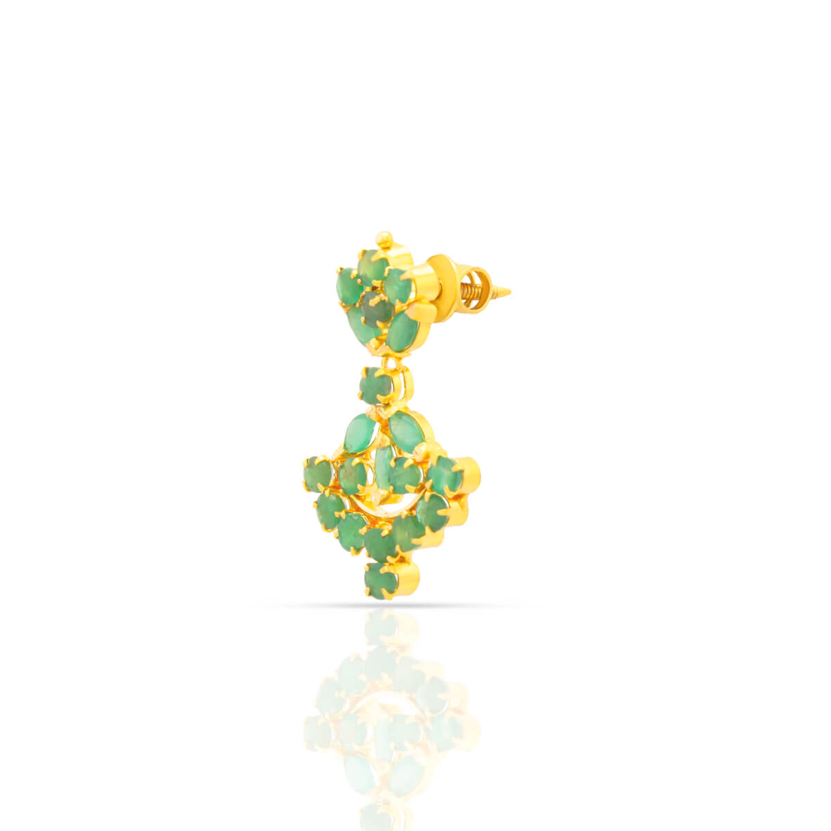 Verdant Elegance Gold Short Necklace