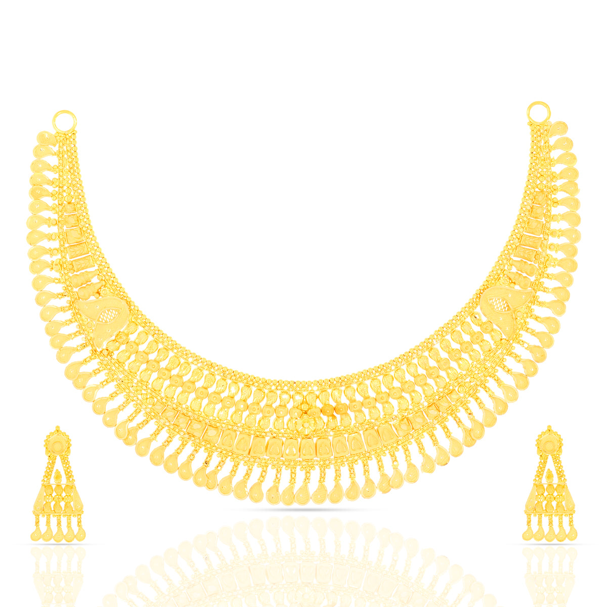 Marvellous Glory 22K Gold Short Necklace Set