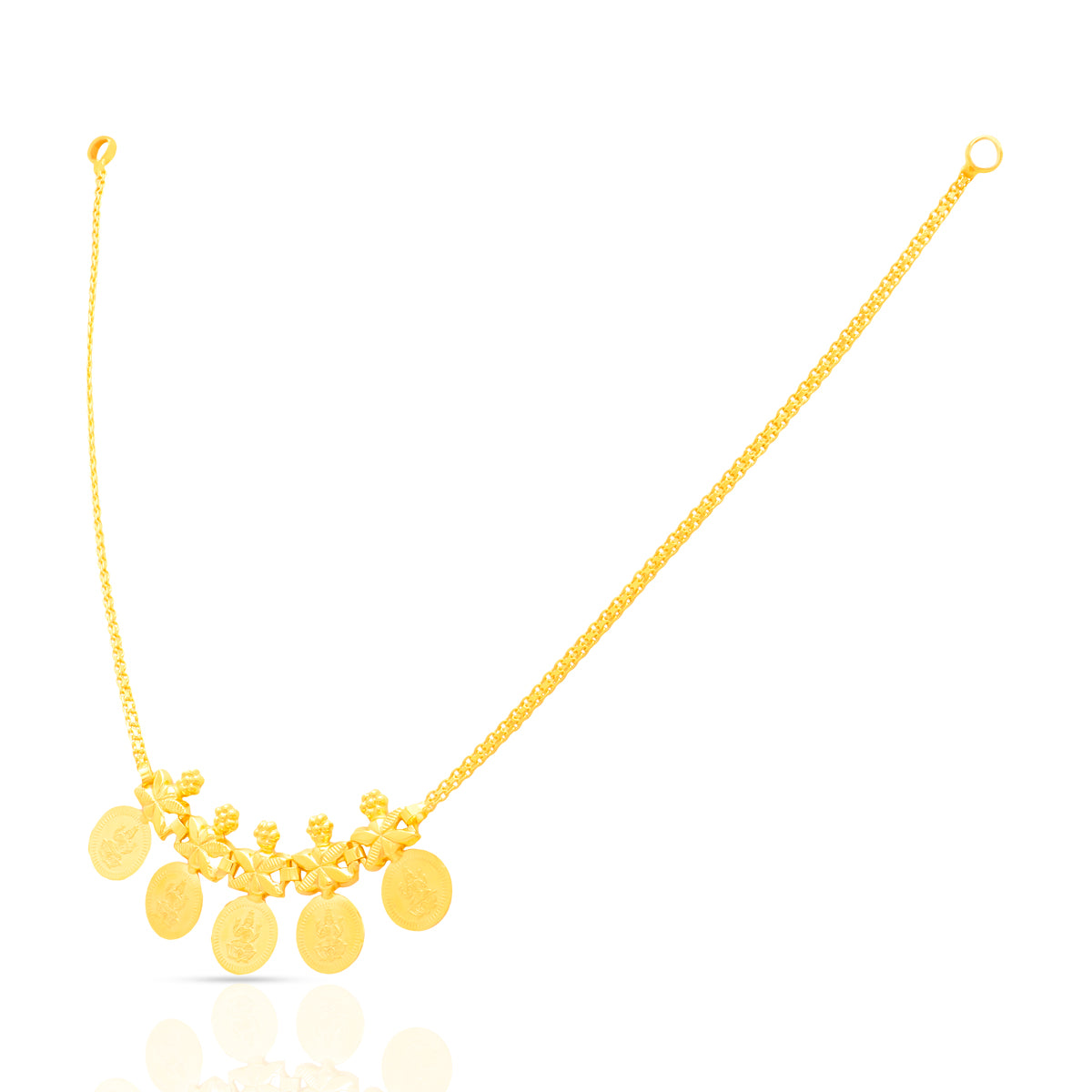Gold Short Necklace With Classic Glow