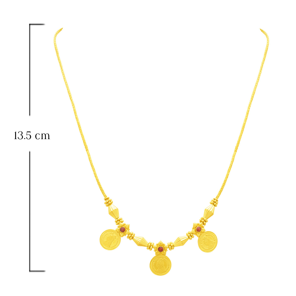 Classy Shine 22K Gold Short Necklace