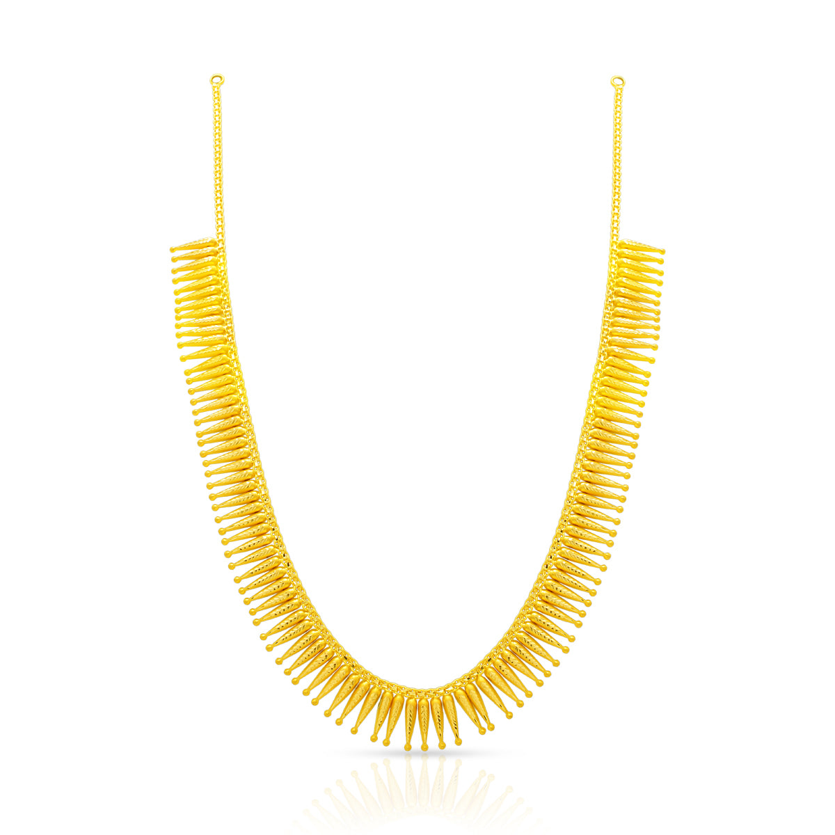 Majestic Gleam 22K Gold Short Necklace