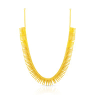 Majestic Gleam 22K Gold Short Necklace