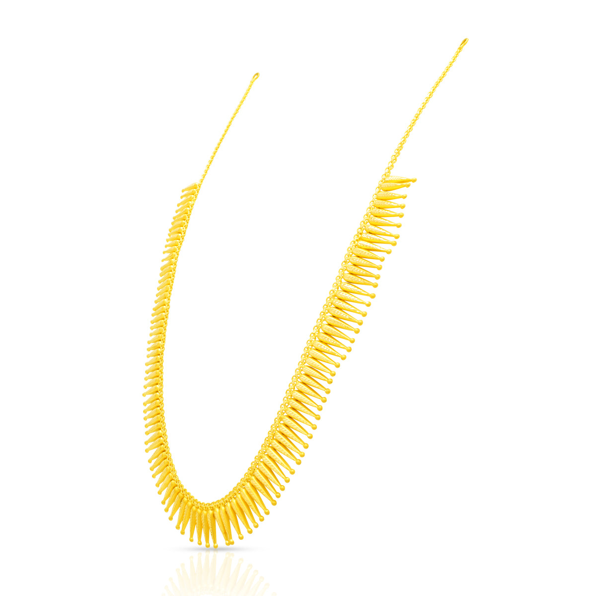 Majestic Gleam 22K Gold Short Necklace