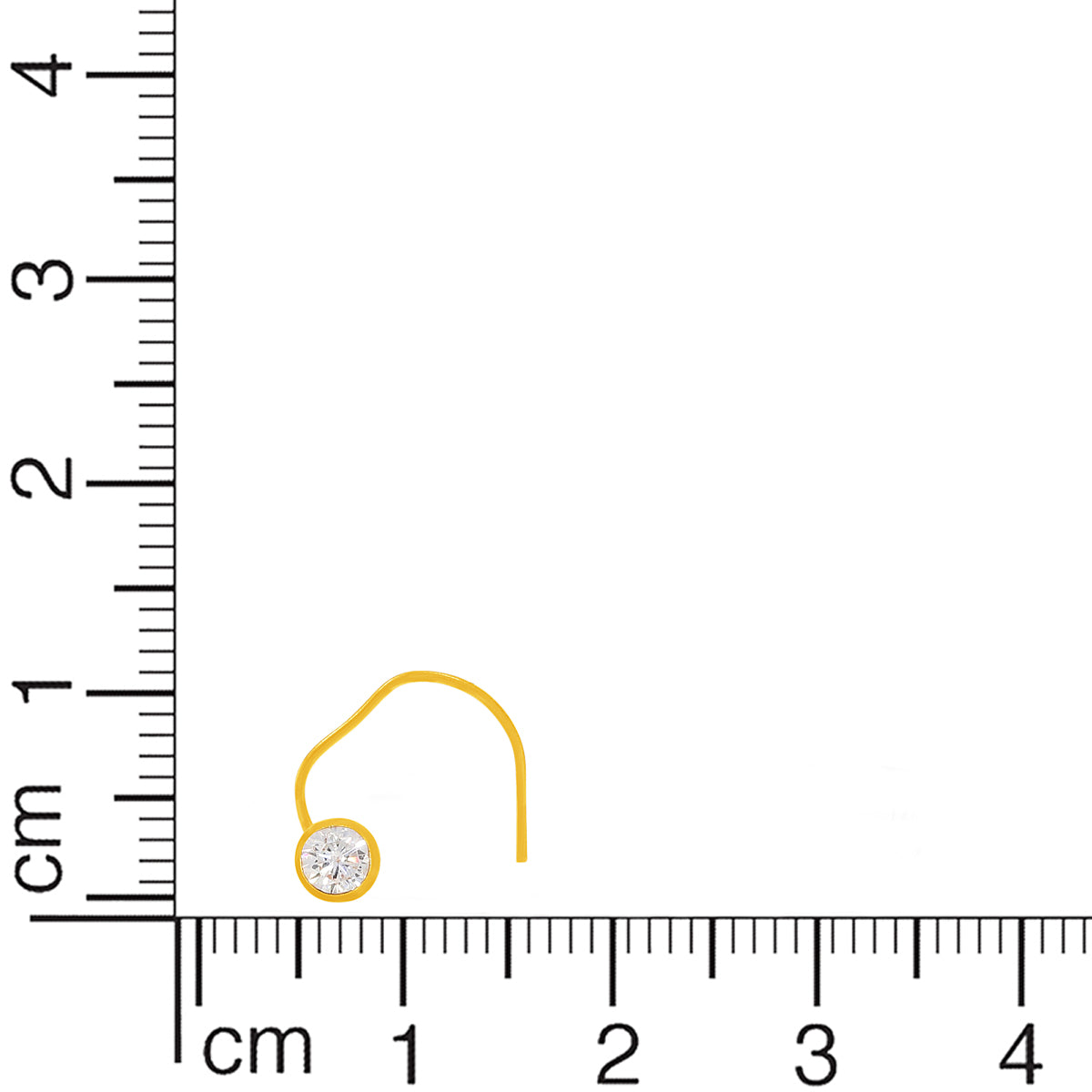 Miniature Beautiful Gold Nosepin