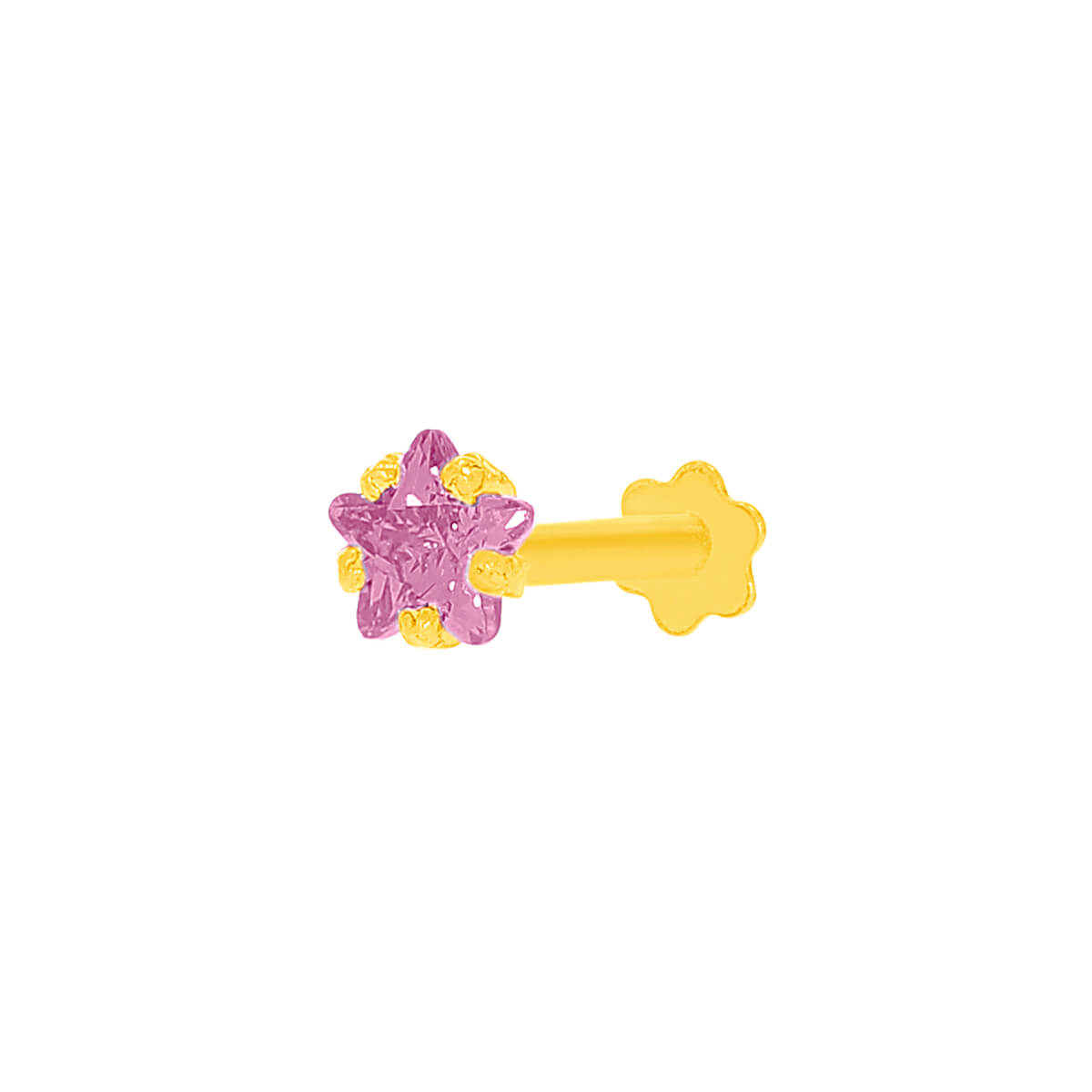 Violet Dazzle Gold Nose Screw