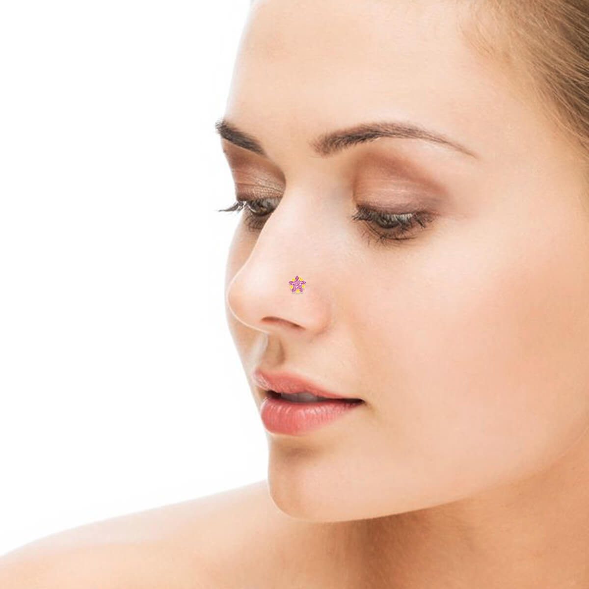 Violet Dazzle Gold Nose Screw