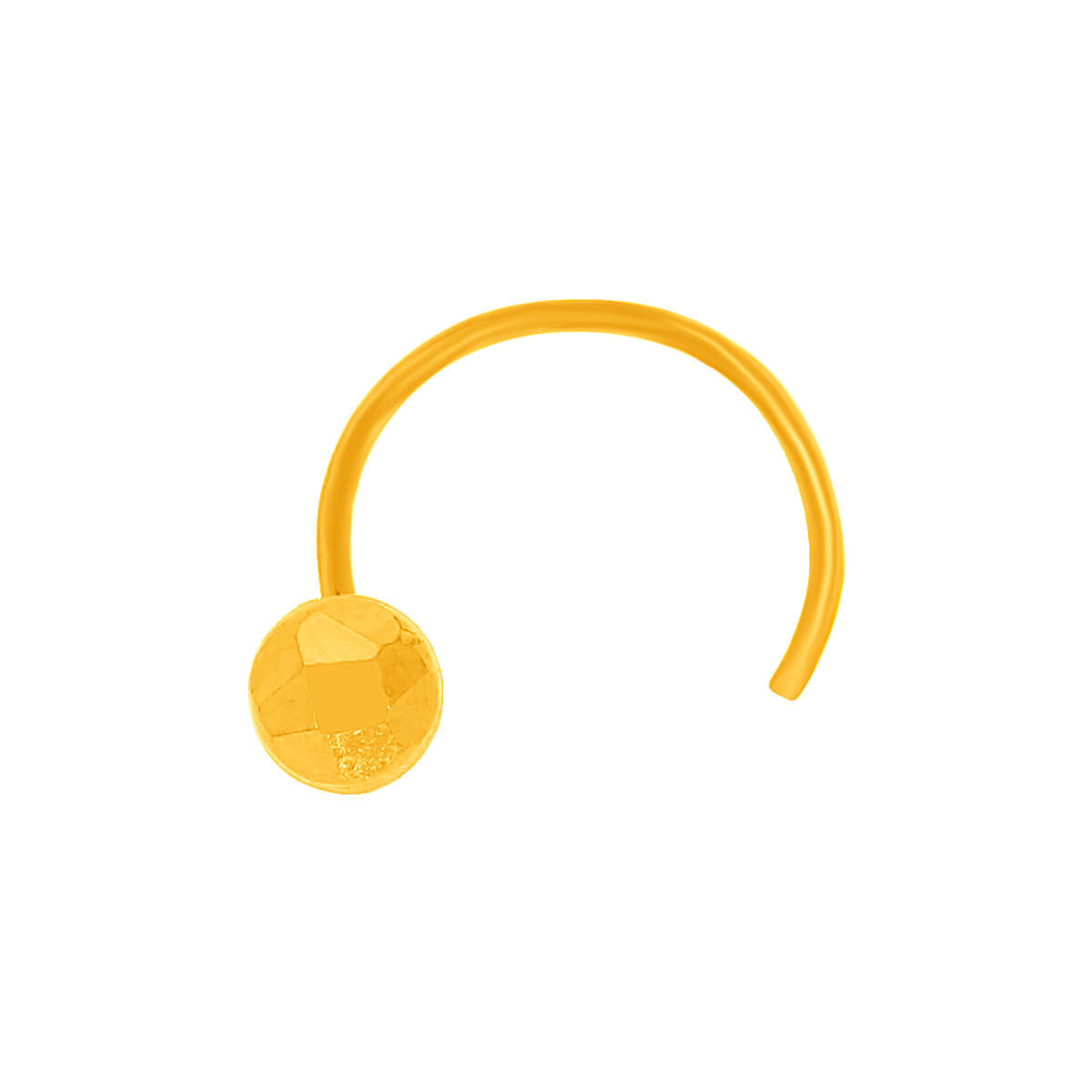 Simple Gleam Gold Nose Pin