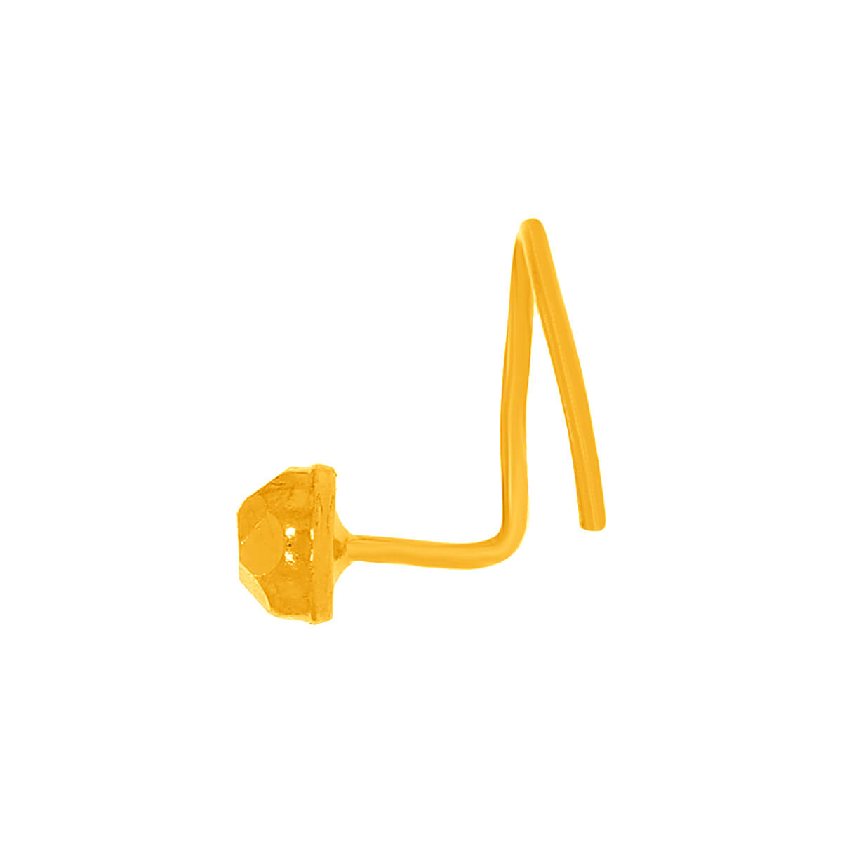 Simple Gleam Gold Nose Pin