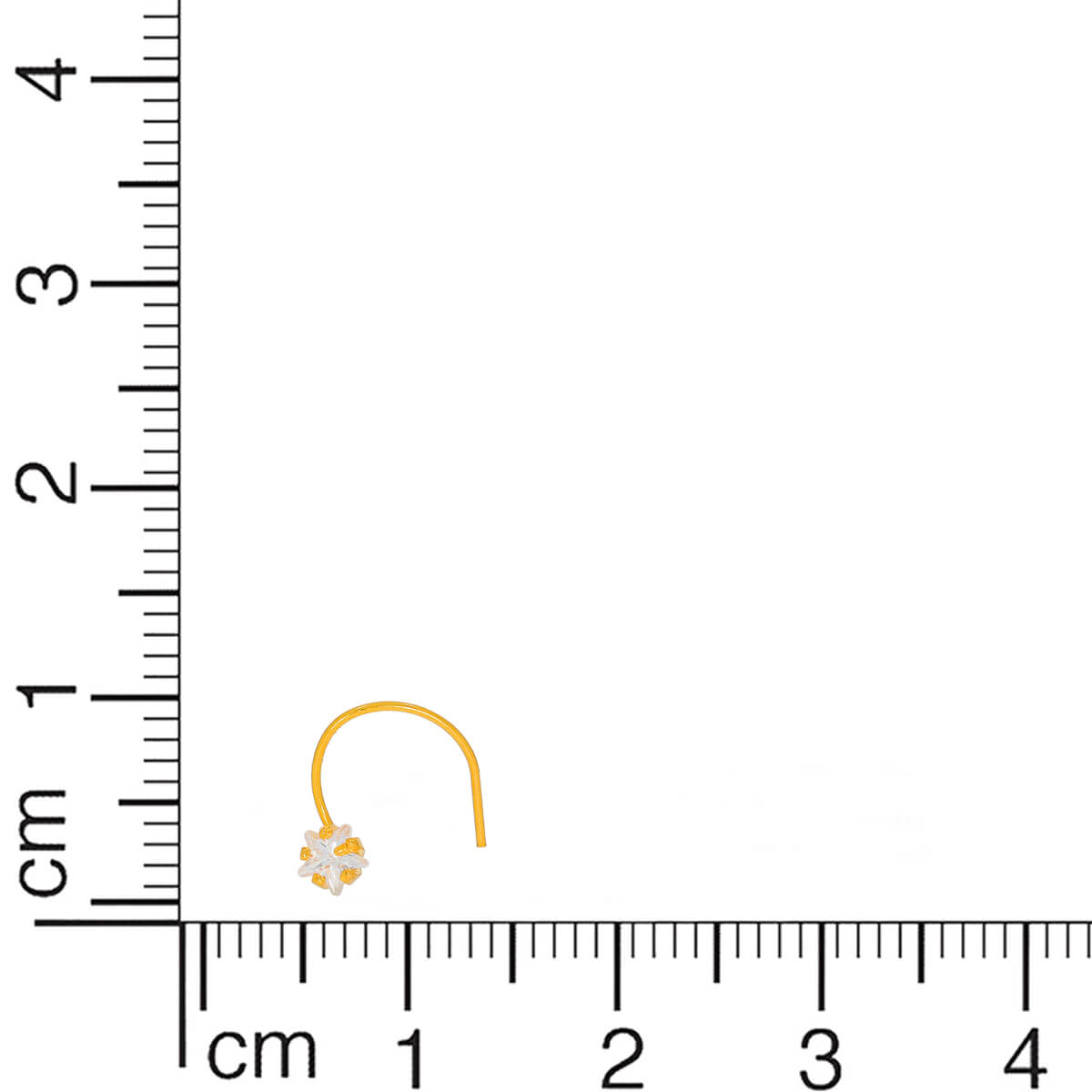 Soft Shimmer Gold Nose Pin