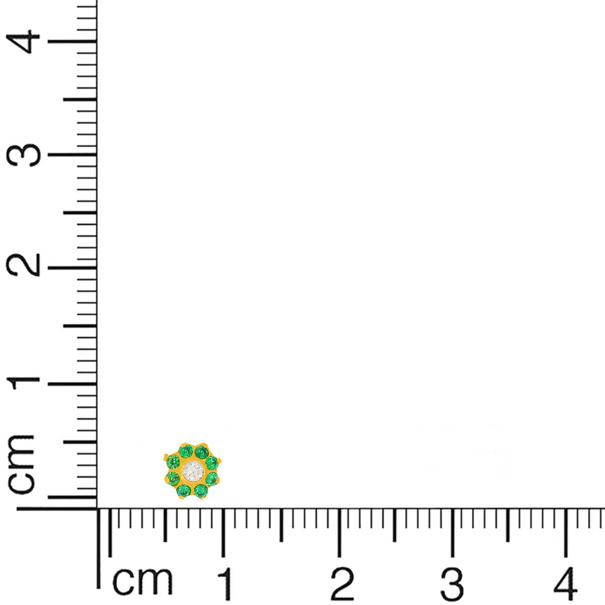 Floral Grace Gold Nose Screw