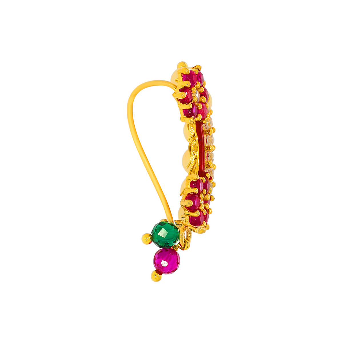 Vibrant Blossoms Gold Nath