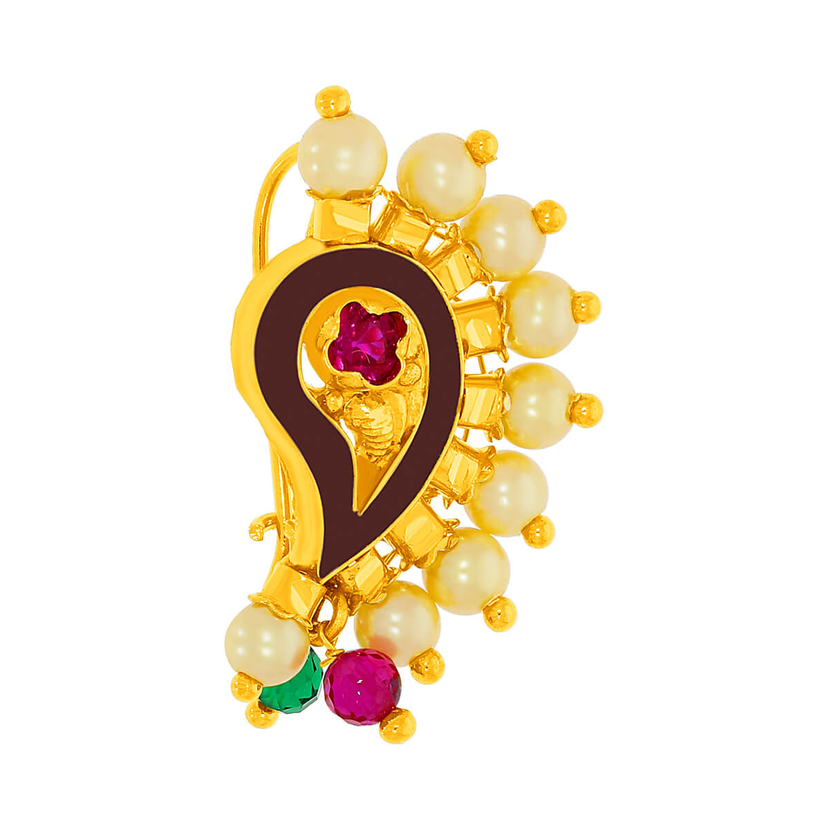 Bright Charm Paisley Gold Nath